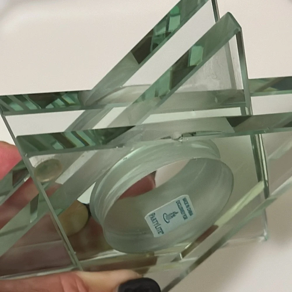 PartyLite Stratus Star Glass Tealight Holder - Picture 4 of 10